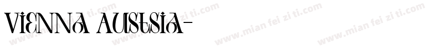 Vienna Austsia字体转换